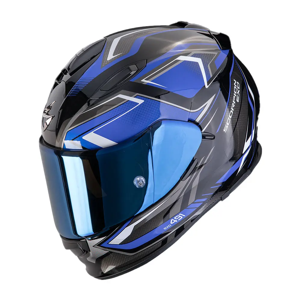 Casco Scorpion Exo 491 Zumo Neg/Azul