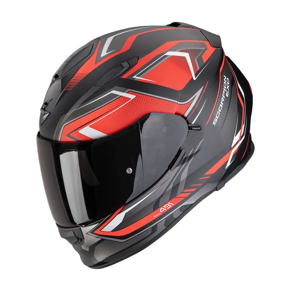 Casco Scorpion Exo 491 Zumo Neg/Rojo