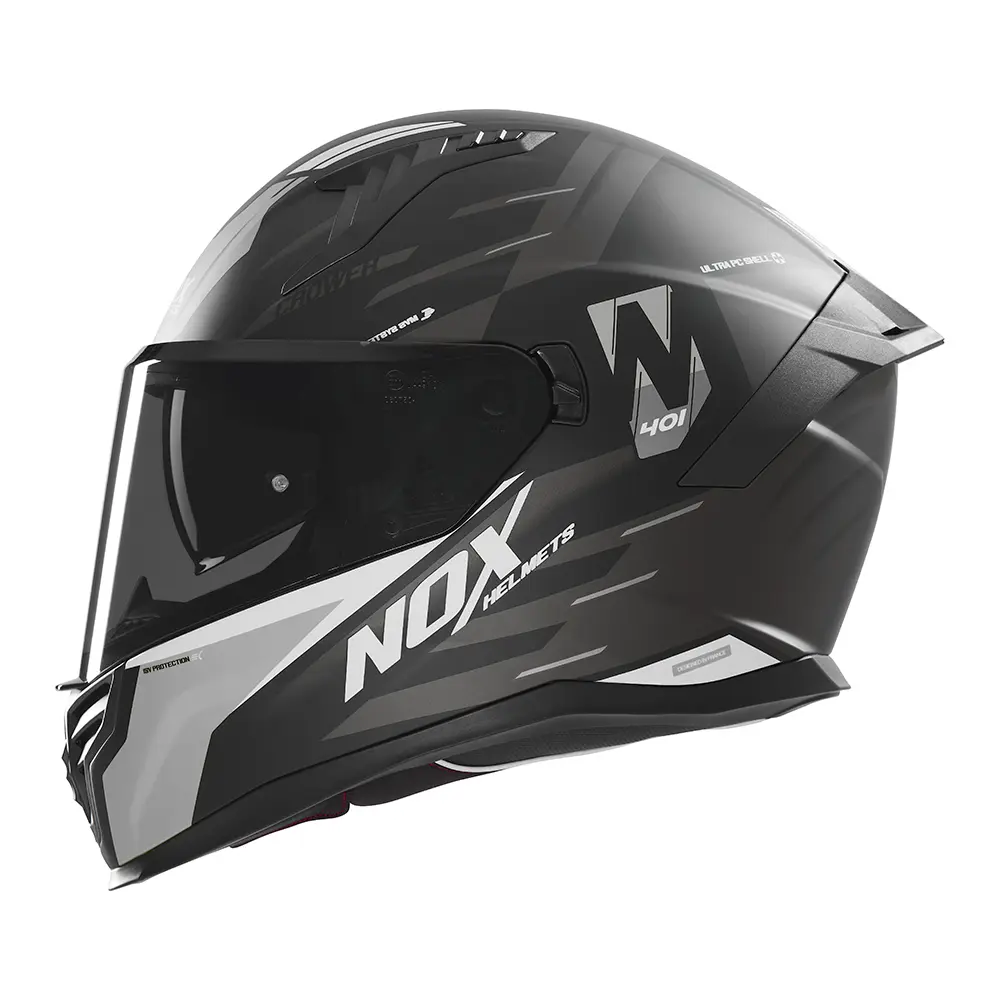 Casco Nox N401 Crower Gris
