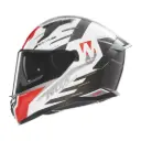 Casco Nox N401 Crower Blanc/Rojo
