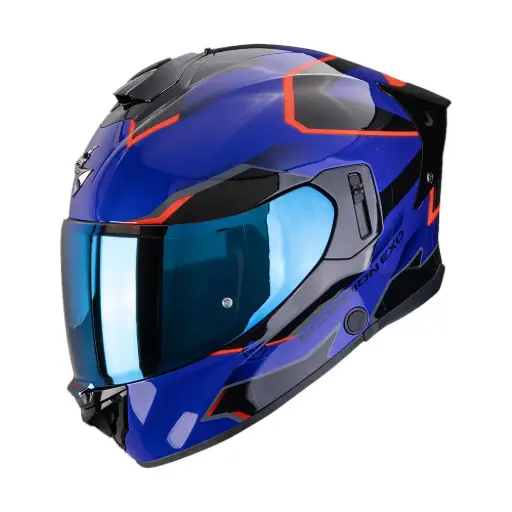 Casco Scorpion Exo-530 Air Clip Azul/Negro/Rojo 