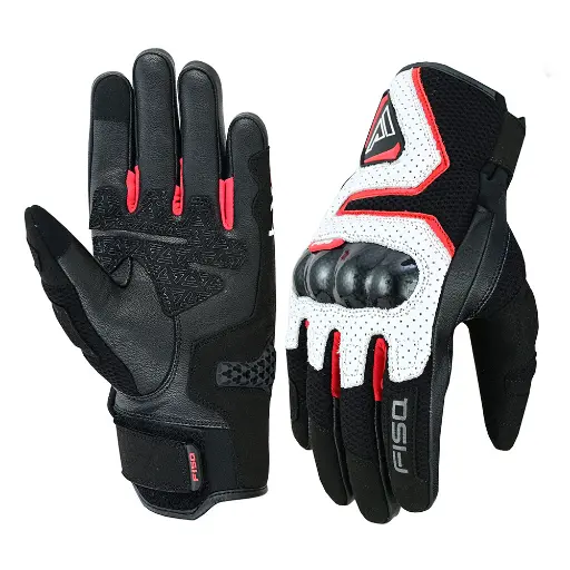 Guantes Fisa FX3 Blanc / Rojo